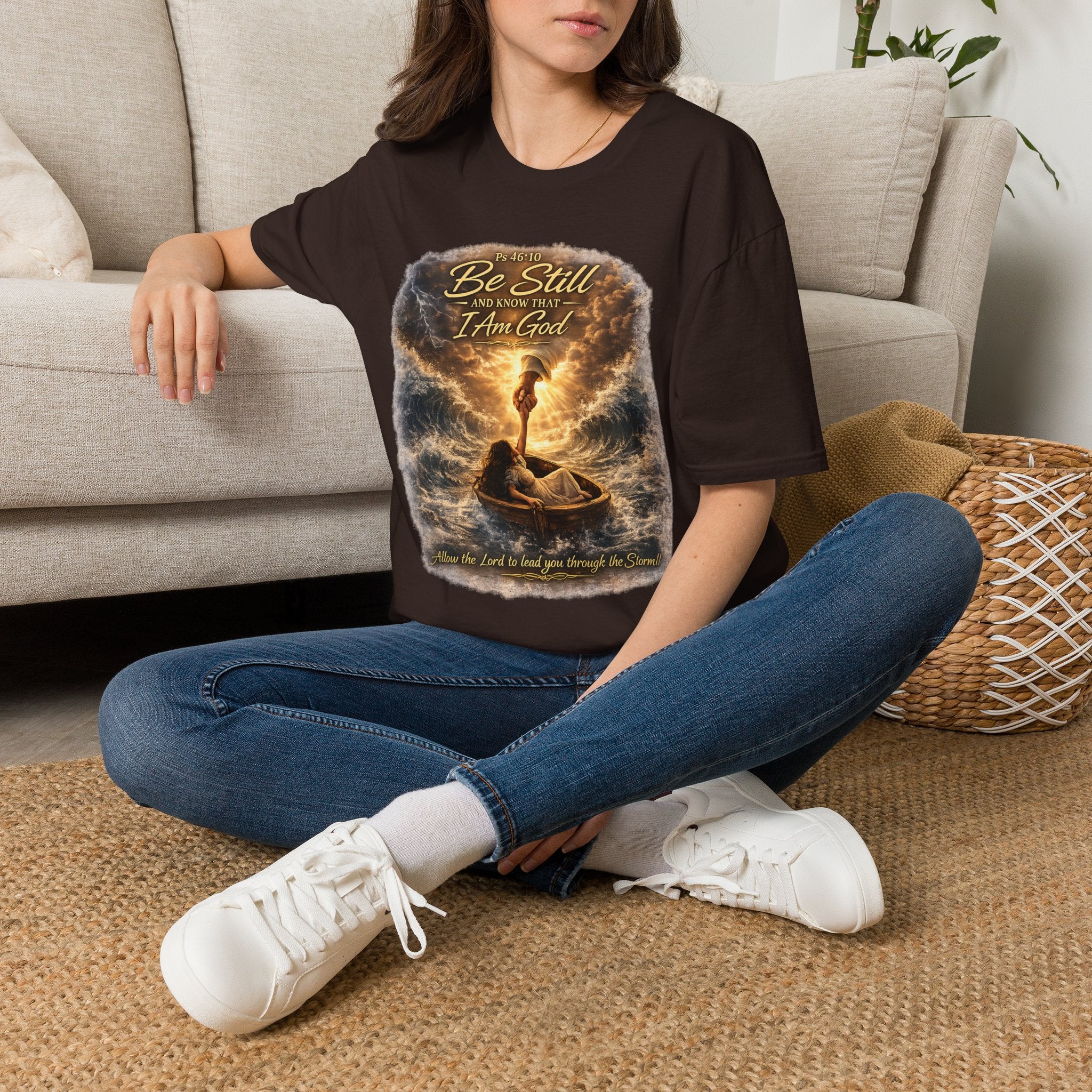 Psalm 46:10 "Be Still and Know That I Am God" Christian T-Shirt