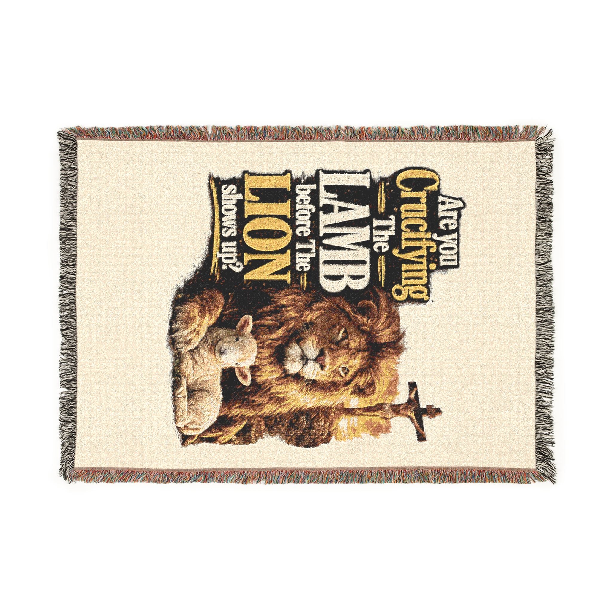 Lion and Lamb Woven Throw