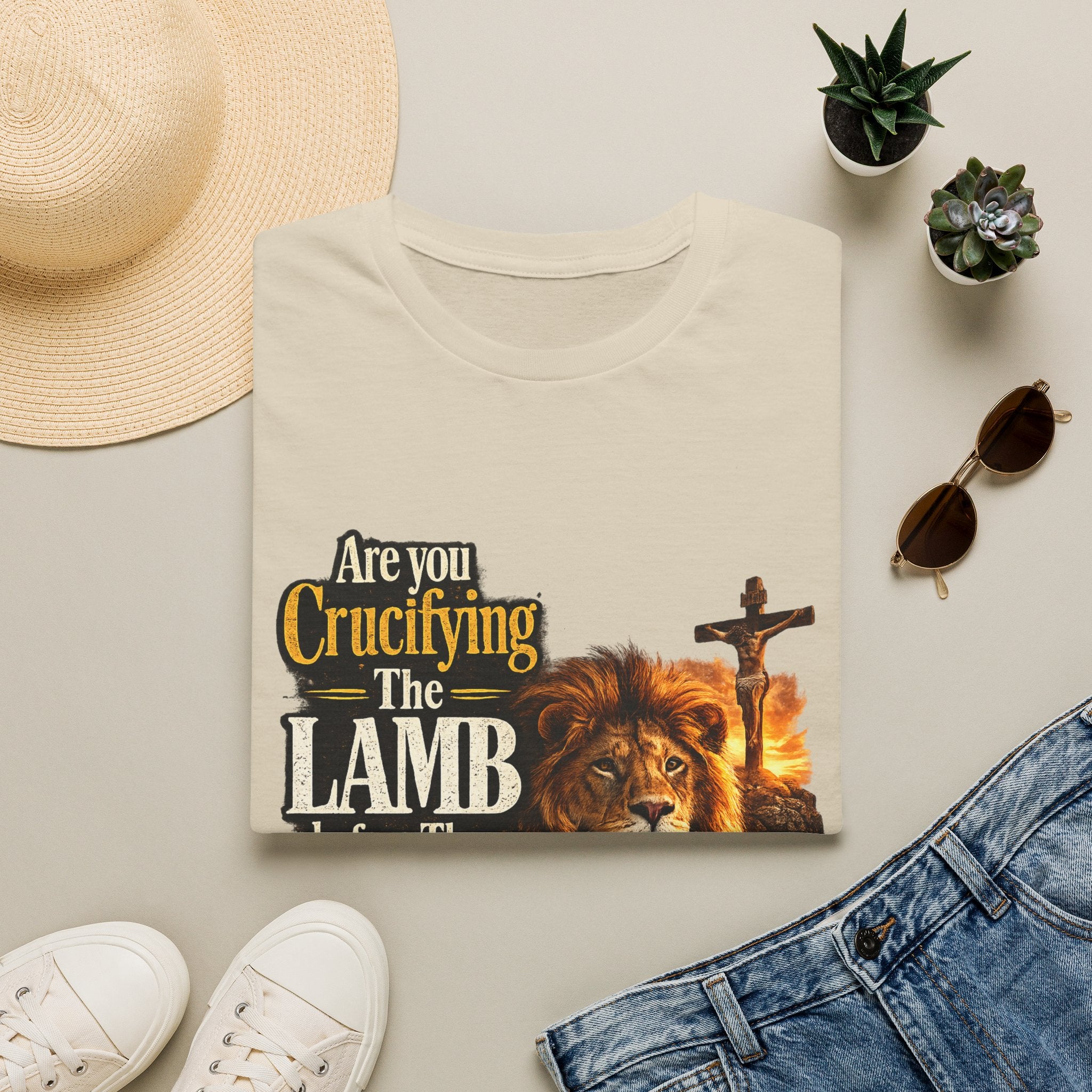 Are you Crucifying the Lamb before The LIon shows up? Unisex Softstyle T-Shirt