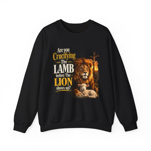 Lion and Lamb Christian Crew neck sweatshirt