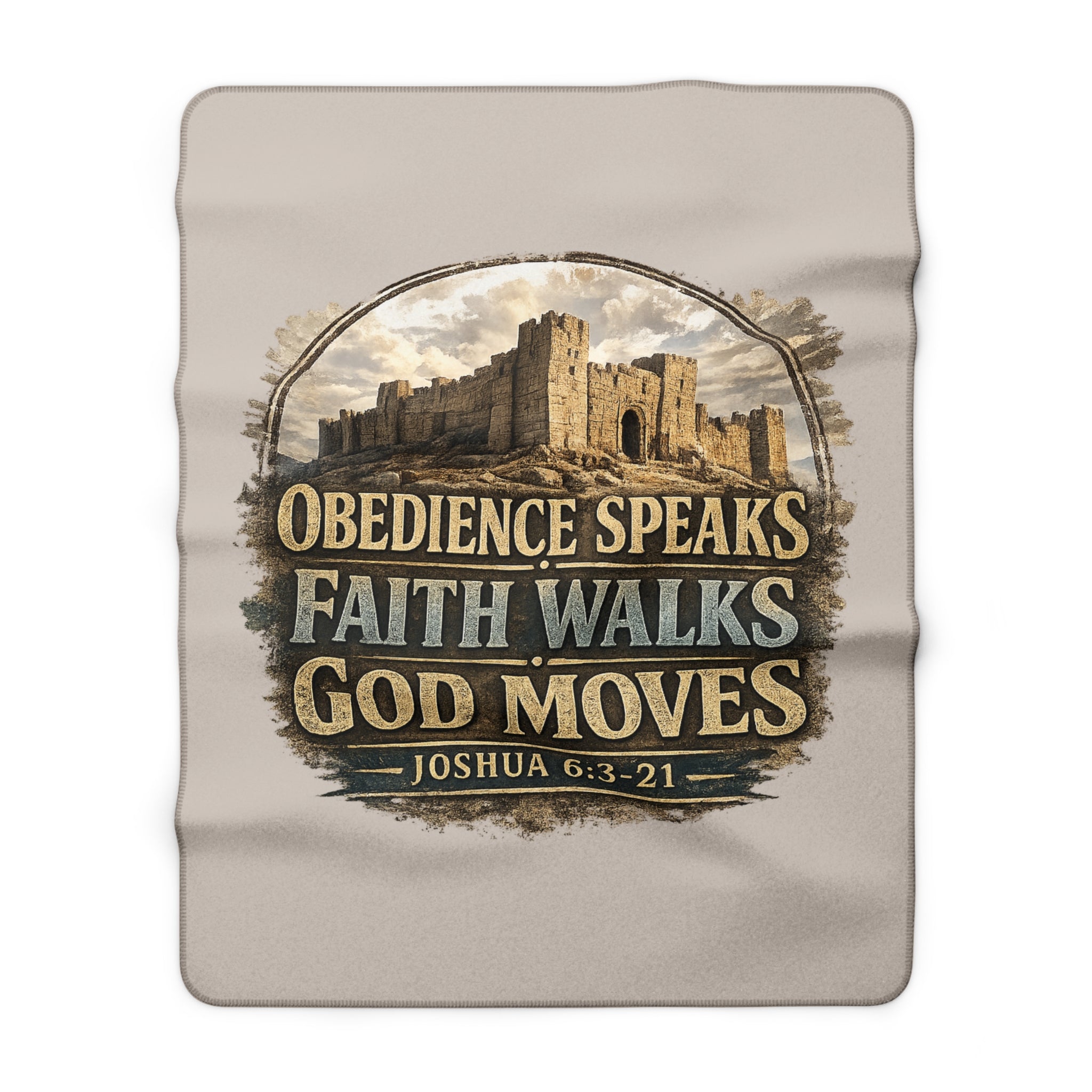 "Have You Walked Around Your Jericho" Christian Faith Throw