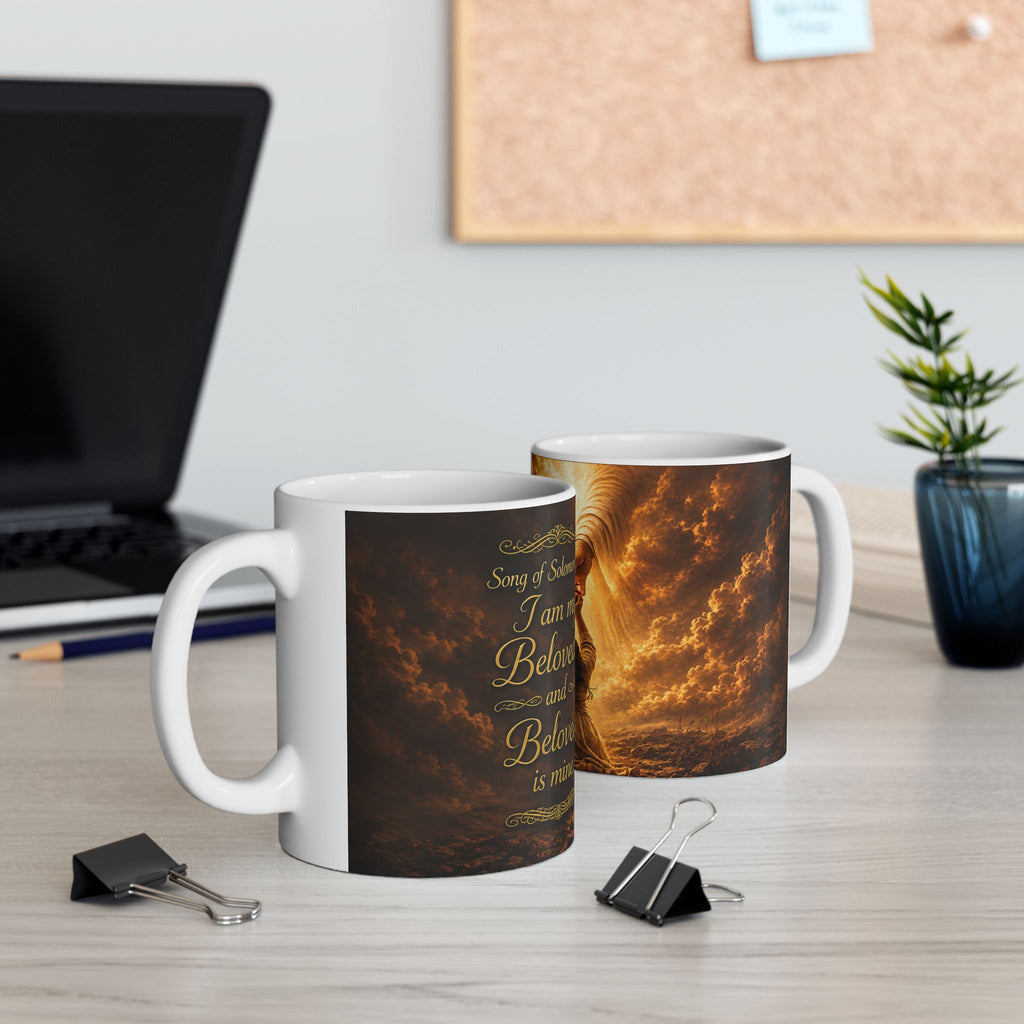 Song of Songs 6:3 'You Are My Beloved' Inspirational Coffee Mug