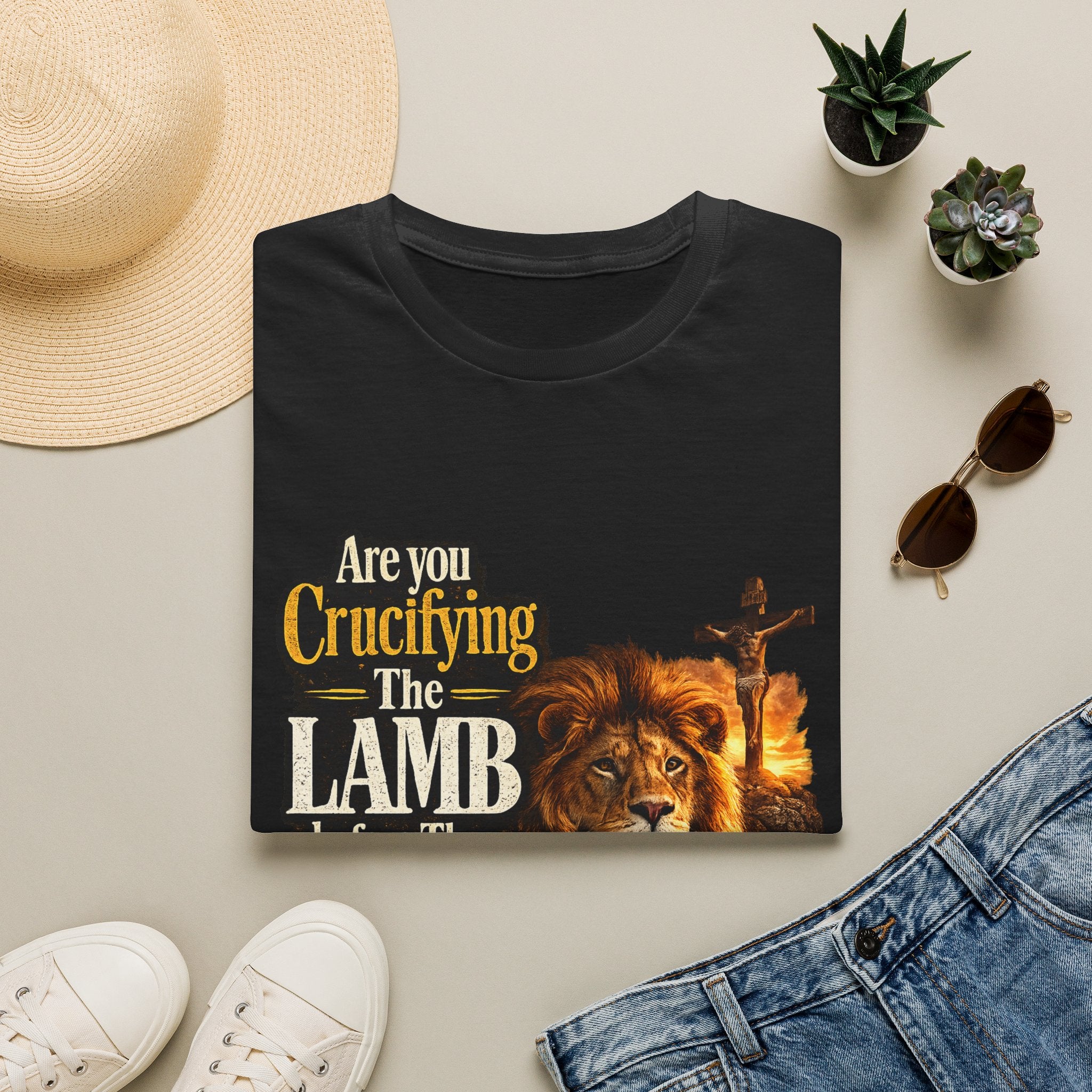 Are you Crucifying the Lamb before The LIon shows up? Unisex Softstyle T-Shirt