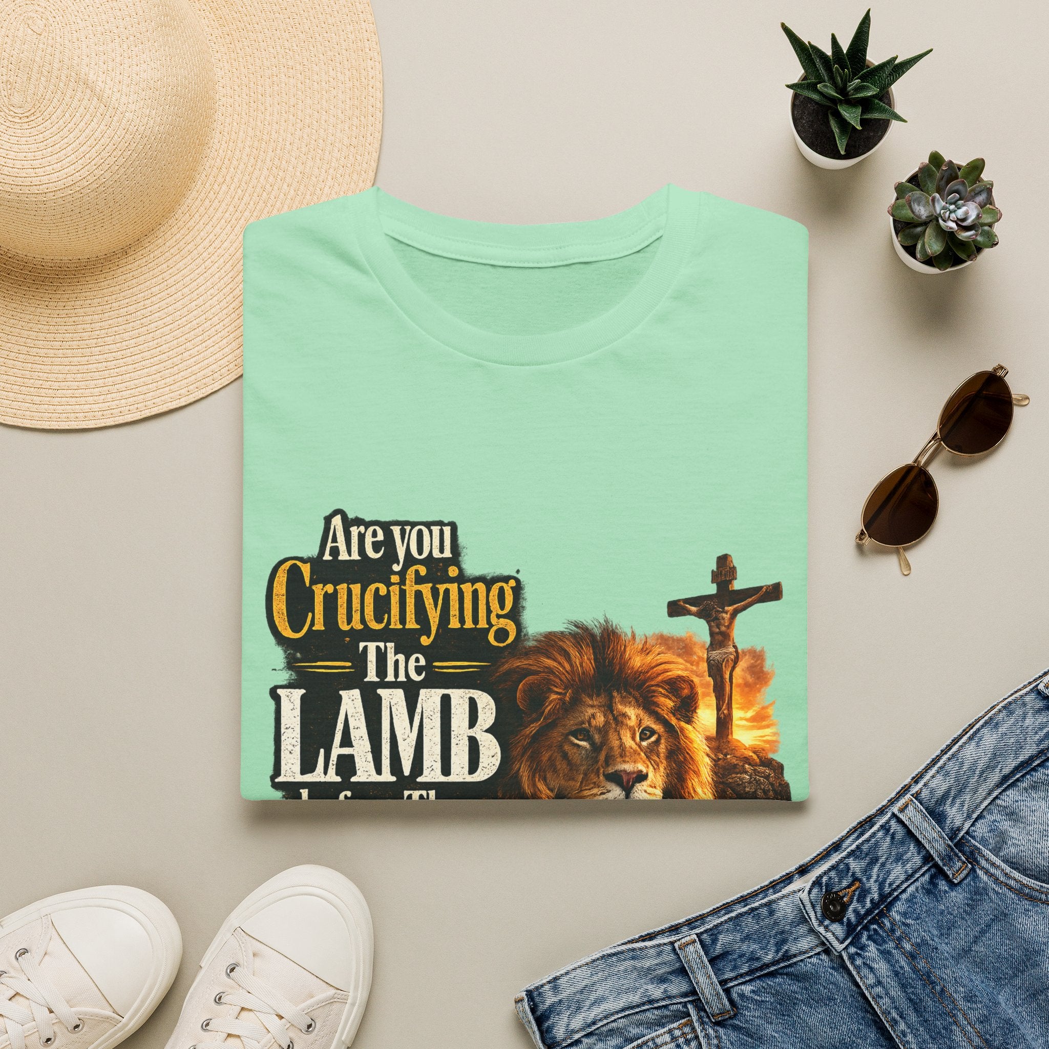 Lion and Lamb Christian T-Shirt