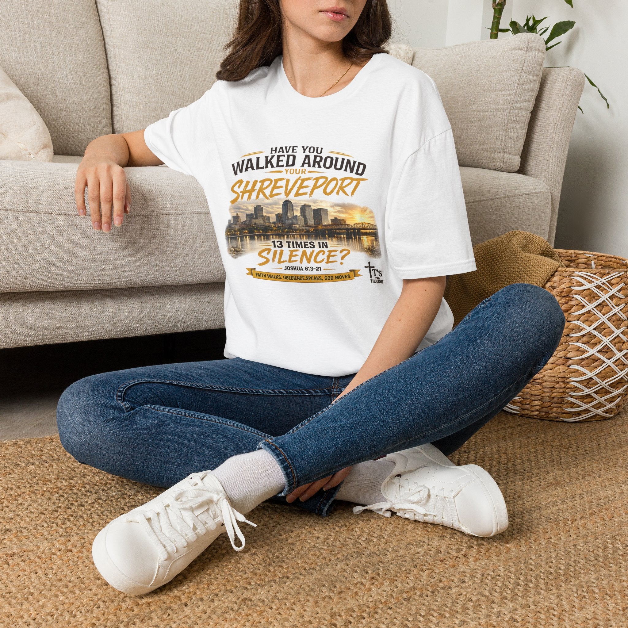 Shreveport Souvenir T-Shirt — "Have You Walked Around Your Shreveport 13 Times In Silence?"