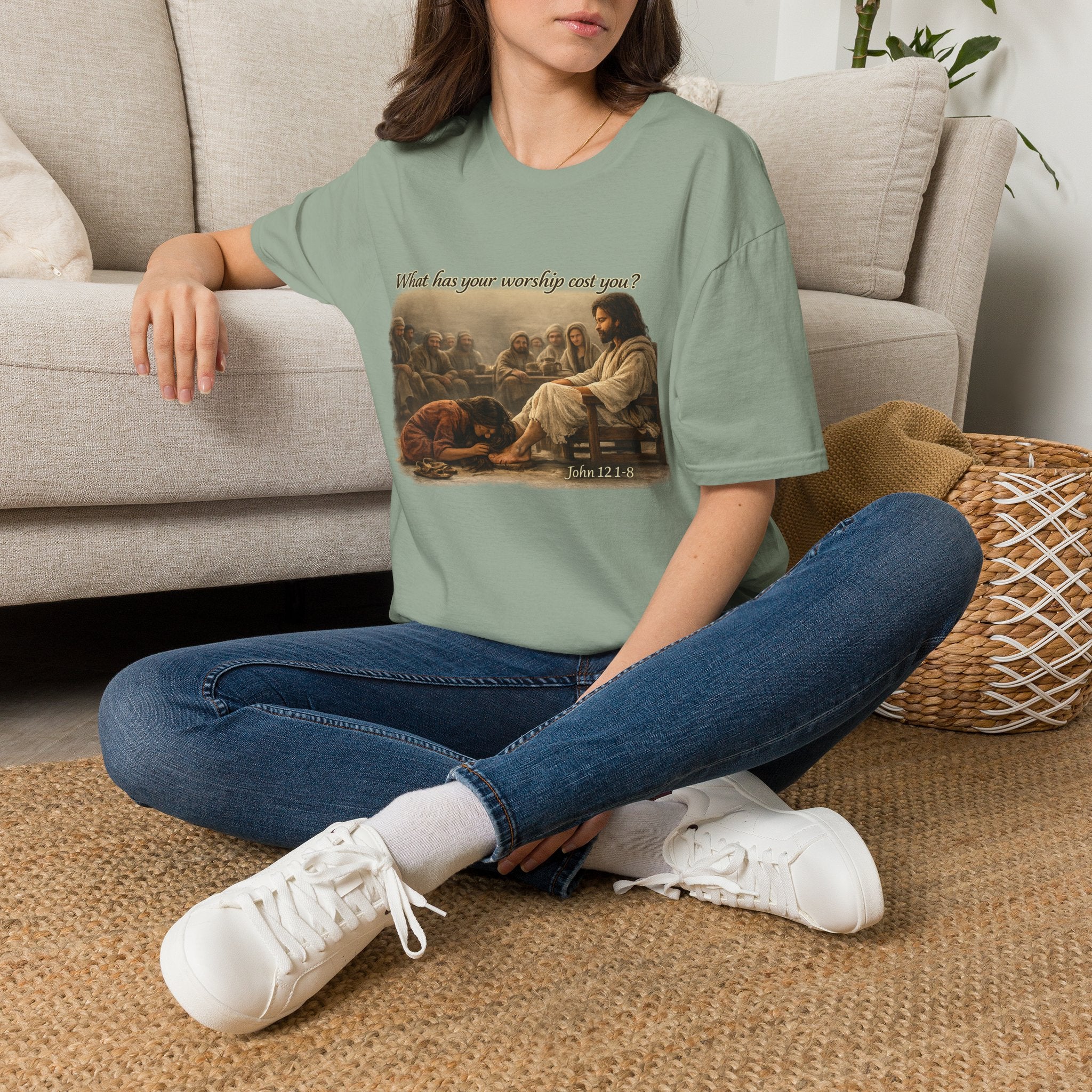 Religious T-Shirt — "What Has Your Worship Cost You?" Inspirational Christian Tee
