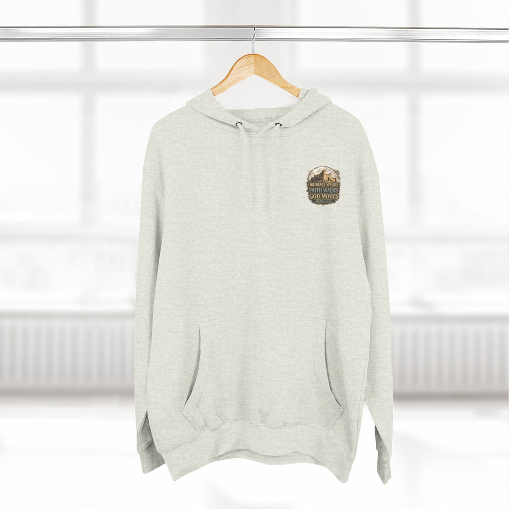 Jericho Premium Hoodie – Faith Walks. Obedience Speaks. God Moves.