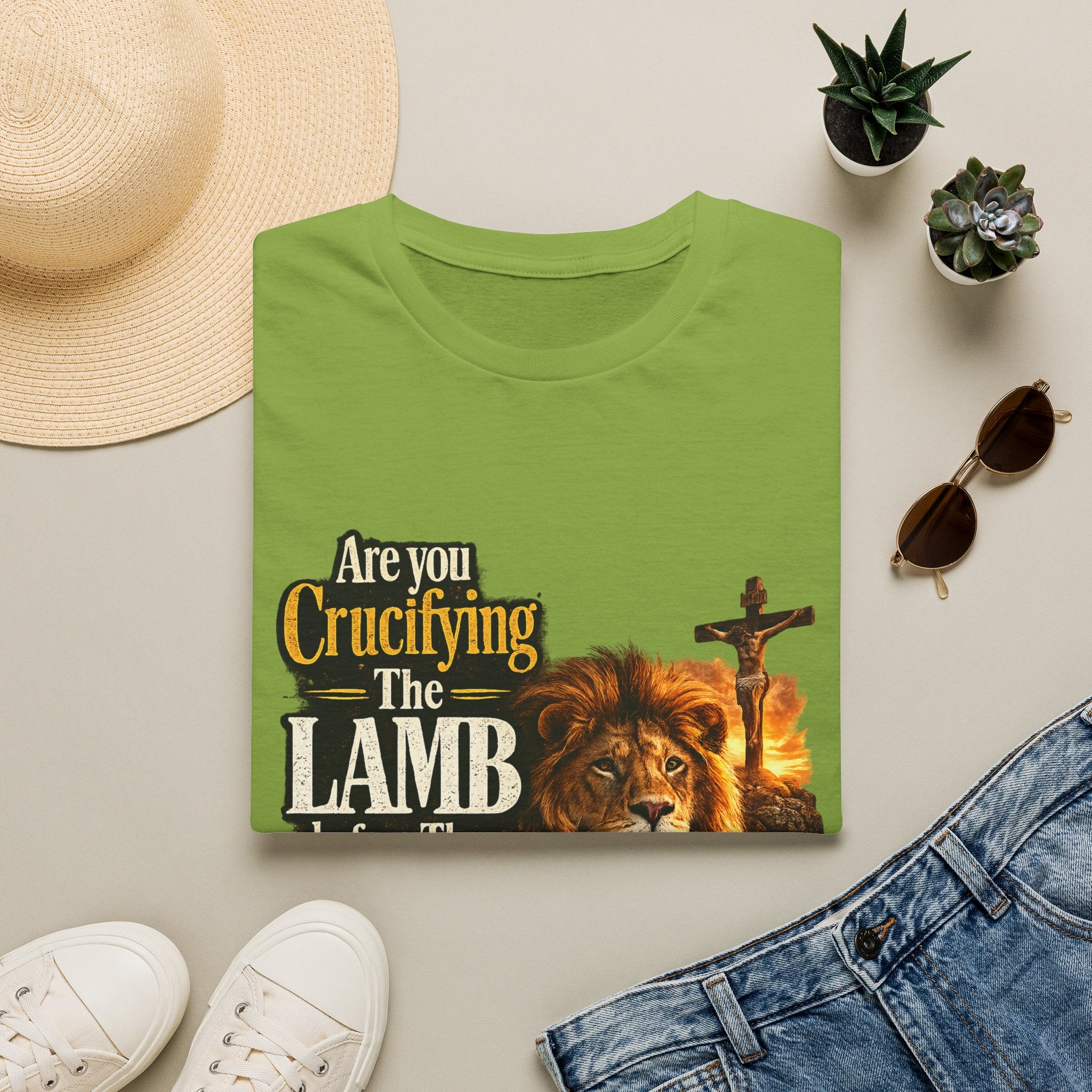 Are you Crucifying the Lamb before The LIon shows up? Unisex Softstyle T-Shirt