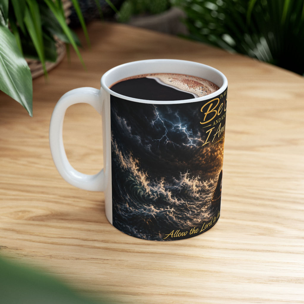 Be Still and Know that I Am God Ceramic Coffee Cup (11oz/15oz)