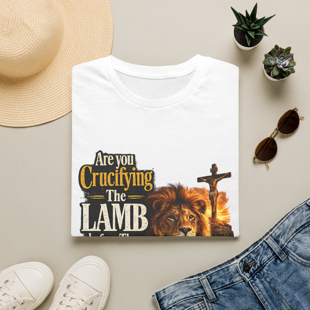 Are you Crucifying the Lamb before The LIon shows up? Unisex Softstyle T-Shirt