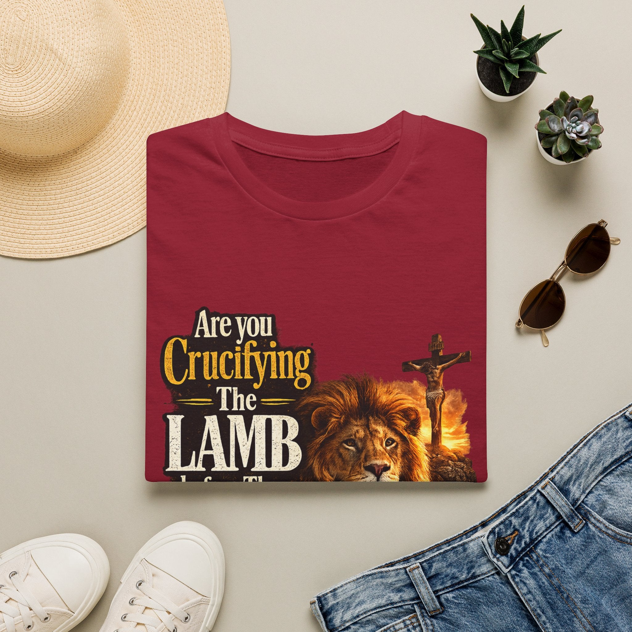 Are you Crucifying the Lamb before The LIon shows up? Unisex Softstyle T-Shirt