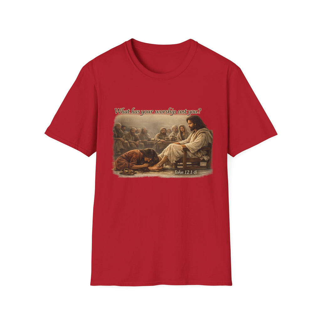 Religious T-Shirt — "What Has Your Worship Cost You?" Inspirational Christian Tee