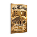 Jericho Canvas Wall Art — "13 Times In" Biblical Scripture Print