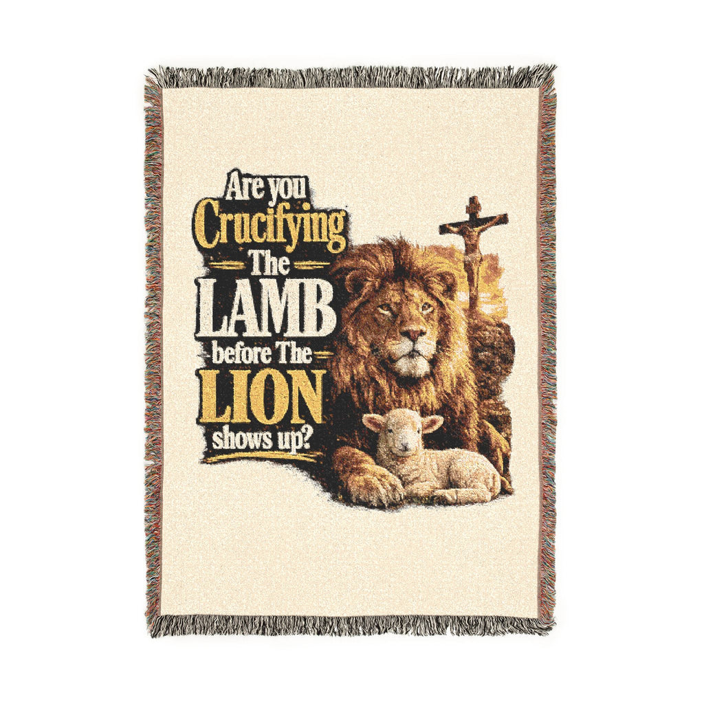 Lion and Lamb Woven Throw